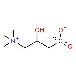 ChemSpider 2D Image | 3-Hydroxy-4-(trimethylammonio)(1-~13~C)butanoate | C613CH15NO3