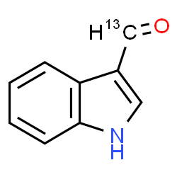 ChemSpider 2D Image | 1H-Indole-3-(~13~C)carbaldehyde | C813CH7NO