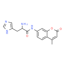 ChemSpider 2D Image | N-(4-Methyl-2-oxo-2H-chromen-7-yl)histidinamide | C16H16N4O3
