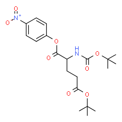 ChemSpider 2D Image | 5-(2-Methyl-2-propanyl) 1-(4-nitrophenyl) N-{[(2-methyl-2-propanyl)oxy]carbonyl}glutamate | C20H28N2O8