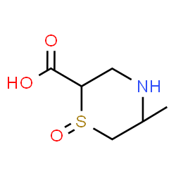 ChemSpider 2D Image | 5-Methyl-2-thiomorpholinecarboxylic acid 1-oxide | C6H11NO3S