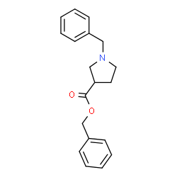 ChemSpider 2D Image | Benzyl 1-benzyl-3-pyrrolidinecarboxylate | C19H21NO2