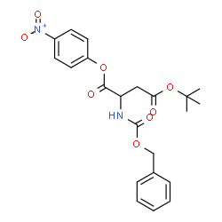 ChemSpider 2D Image | 4-(2-Methyl-2-propanyl) 1-(4-nitrophenyl) N-[(benzyloxy)carbonyl]aspartate | C22H24N2O8