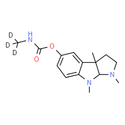 ChemSpider 2D Image | 1,3a,8-Trimethyl-1,2,3,3a,8,8a-hexahydropyrrolo[2,3-b]indol-5-yl (~2~H_3_)methylcarbamate | C15H18D3N3O2