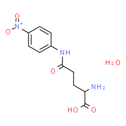 ChemSpider 2D Image | N-(4-Nitrophenyl)glutamine hydrate (1:1) | C11H15N3O6
