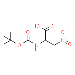 ChemSpider 2D Image | N-{[(2-Methyl-2-propanyl)oxy]carbonyl}-3-nitroalanine | C8H14N2O6