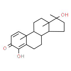 ChemSpider 2D Image | 4,17-Dihydroxy-17-methylandrosta-1,4-dien-3-one | C20H28O3