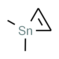 ChemSpider 2D Image | 1,1-Dimethyl-1H-stannirene | C4H8Sn