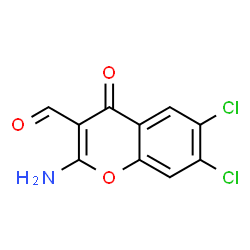 ChemSpider 2D Image | 2-amino-6,7-dichloro-3-formylchromone | C10H5Cl2NO3
