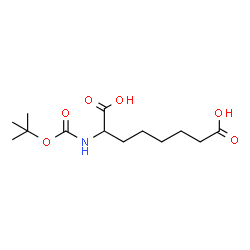 ChemSpider 2D Image | 2-({[(2-Methyl-2-propanyl)oxy]carbonyl}amino)octanedioic acid | C13H23NO6