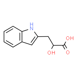 ChemSpider 2D Image | 2-Hydroxy-3-(1H-indol-2-yl)propanoic acid | C11H11NO3