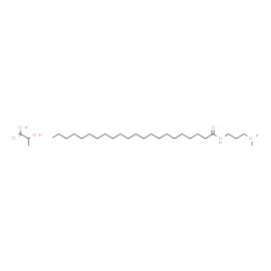 ChemSpider 2D Image | 2-Hydroxypropanoic acid - N-[3-(dimethylamino)propyl]docosanamide (1:1) | C30H62N2O4
