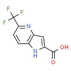 ChemSpider 2D Image | 5-(Trifluoromethyl)-1H-pyrrolo[3,2-b]pyridine-2-carboxylic acid | C9H5F3N2O2