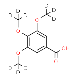 ChemSpider 2D Image | 3,4,5-Tris[(~2~H_3_)methyloxy]benzoic acid | C10H3D9O5