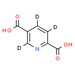 ChemSpider 2D Image | 2,5-(~2~H_3_)Pyridinedicarboxylic acid | C7H2D3NO4