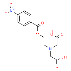 ChemSpider 2D Image | 2,2'-({2-[(4-Nitrobenzoyl)oxy]ethyl}imino)diacetic acid | C13H14N2O8