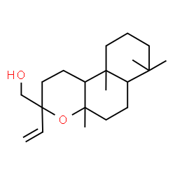 ChemSpider 2D Image | (4a,7,7,10a-Tetramethyl-3-vinyldodecahydro-1H-benzo[f]chromen-3-yl)methanol | C20H34O2