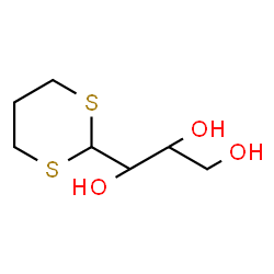 ChemSpider 2D Image | 1-(1,3-Dithian-2-yl)-1,2,3-propanetriol | C7H14O3S2