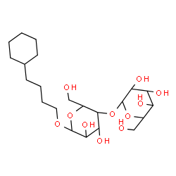 ChemSpider 2D Image | 4-Cyclohexylbutyl 4-O-hexopyranosylhexopyranoside | C22H40O11