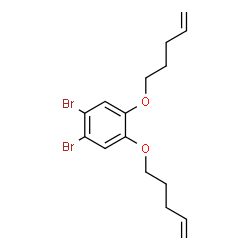 ChemSpider 2D Image | 1,2-Dibromo-4,5-bis(4-penten-1-yloxy)benzene | C16H20Br2O2