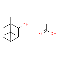 ChemSpider 2D Image | 1,7,7-Trimethylbicyclo[2.2.1]heptan-2-ol - acetic acid (1:1) | C12H22O3