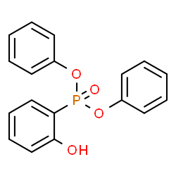 ChemSpider 2D Image | Diphenyl (2-hydroxyphenyl)phosphonate | C18H15O4P