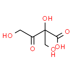 ChemSpider 2D Image | 2,4-Dihydroxy-2-(hydroxymethyl)-3-oxobutanoic acid | C5H8O6