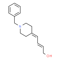 ChemSpider 2D Image | (2E)-4-(1-Benzyl-4-piperidinylidene)-2-buten-1-ol | C16H21NO