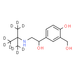 ChemSpider 2D Image | Albuterol-d9 | C13H12D9NO3