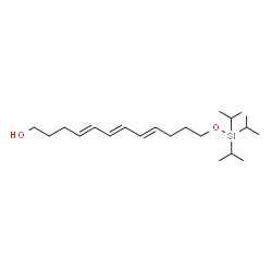 ChemSpider 2D Image | (4E,6E,8E)-12-[(Triisopropylsilyl)oxy]-4,6,8-dodecatrien-1-ol | C21H40O2Si