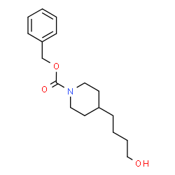 ChemSpider 2D Image | Benzyl 4-(4-hydroxybutyl)-1-piperidinecarboxylate | C17H25NO3