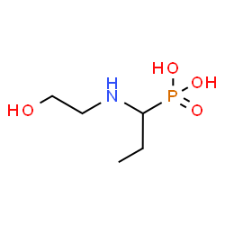 ChemSpider 2D Image | {1-[(2-Hydroxyethyl)amino]propyl}phosphonic acid | C5H14NO4P