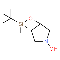 ChemSpider 2D Image | 3-{[Dimethyl(2-methyl-2-propanyl)silyl]oxy}-1-pyrrolidinol | C10H23NO2Si