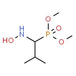 ChemSpider 2D Image | Dimethyl [1-(hydroxyamino)-2-methylpropyl]phosphonate | C6H16NO4P