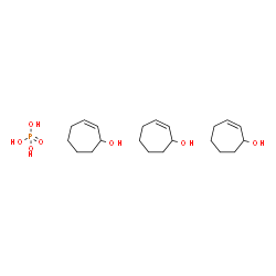 ChemSpider 2D Image | 2-Cyclohepten-1-ol - phosphoric acid (3:1) | C21H39O7P