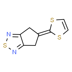 ChemSpider 2D Image | 5-(1,3-Dithiol-2-ylidene)-5,6-dihydro-4H-cyclopenta[c][1,2,5]thiadiazole | C8H6N2S3