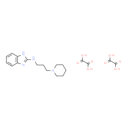 ChemSpider 2D Image | N-[3-(1-Piperidinyl)propyl]-1H-benzimidazol-2-amine ethanedioate (1:2) | C19H26N4O8