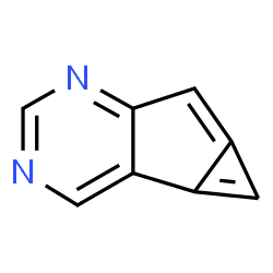 ChemSpider 2D Image | Cyclopropa[3,4]cyclopenta[1,2-d]pyrimidine | C8H4N2