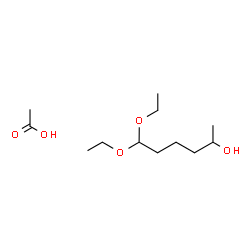 ChemSpider 2D Image | 6,6-Diethoxy-2-hexanol - acetic acid (1:1) | C12H26O5