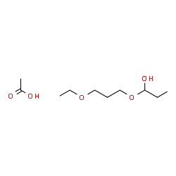 ChemSpider 2D Image | 1-(3-Ethoxypropoxy)-1-propanol - acetic acid (1:1) | C10H22O5