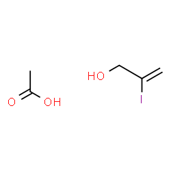 ChemSpider 2D Image | 2-Iodo-2-propen-1-ol - acetic acid (1:1) | C5H9IO3