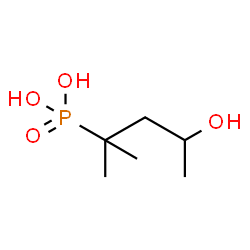 ChemSpider 2D Image | (4-Hydroxy-2-methyl-2-pentanyl)phosphonic acid | C6H15O4P