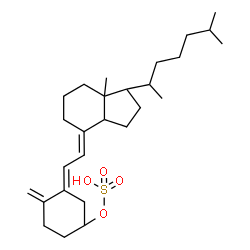 ChemSpider 2D Image | (5E,7E)-9,10-Secocholesta-5,7,10-trien-3-yl hydrogen sulfate | C27H44O4S
