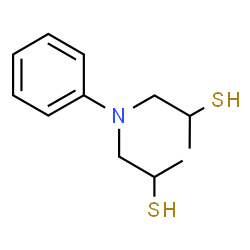 ChemSpider 2D Image | 1,1'-(Phenylimino)di(2-propanethiol) | C12H19NS2
