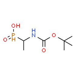 ChemSpider 2D Image | [1-({[(2-Methyl-2-propanyl)oxy]carbonyl}amino)ethyl]phosphinic acid | C7H16NO4P
