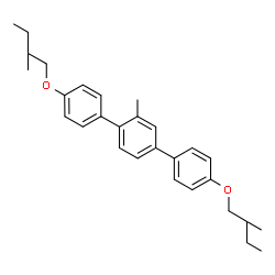 ChemSpider 2D Image | 2'-Methyl-4,4''-bis(2-methylbutoxy)-1,1':4',1''-terphenyl | C29H36O2