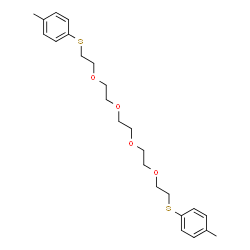 ChemSpider 2D Image | 1,14-Bis[(4-methylphenyl)sulfanyl]-3,6,9,12-tetraoxatetradecane | C24H34O4S2