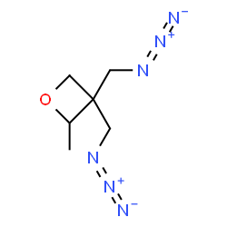 ChemSpider 2D Image | 3,3-Bis(azidomethyl)-2-methyloxetane | C6H10N6O