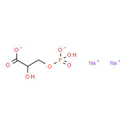 ChemSpider 2D Image | Disodium 2-hydroxy-3-[(hydroxyphosphinato)oxy]propanoate | C3H5Na2O7P