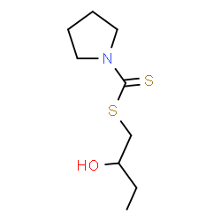 ChemSpider 2D Image | 2-Hydroxybutyl 1-pyrrolidinecarbodithioate | C9H17NOS2